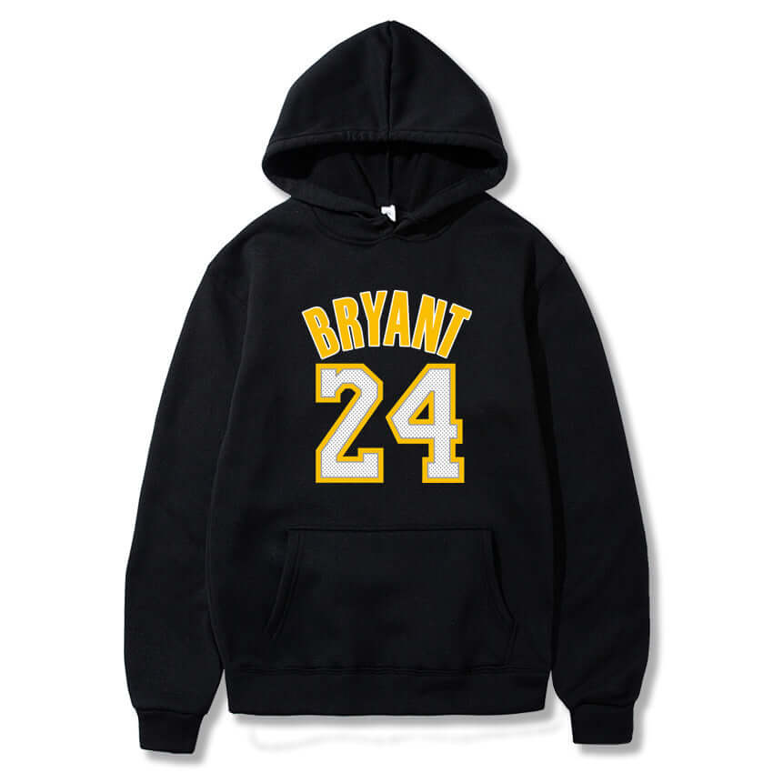 Bryant hoodies for comfort featuring a stylish black design with "BRYANT 24" lettering for everyday streetwear.